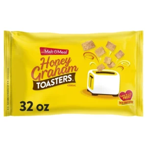 Malt-O-Meal Honey Graham Toasters® Kids Breakfast Cereal, Family Size Bulk Bagged Cereal, 32 Ounce - 1 count